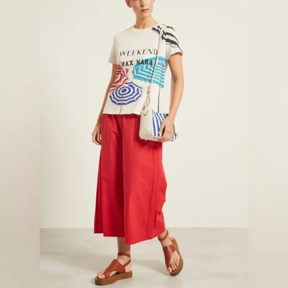 SOLD! Weekend Max Mara Label-cut Cotton T-shirt with Print Size: Various - Picture 3 of 14